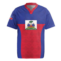 Custom Haiti Football Rugby Jersey Les Grenadiers 2026 Back to the World Cup - Wonder Print Shop