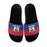Custom Haiti Football Slide Sandals Les Grenadiers 2026 Back to the World Cup - Wonder Print Shop