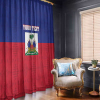 Custom Haiti Football Window Curtain Les Grenadiers 2026 Back to the World Cup - Wonder Print Shop