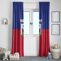 Custom Haiti Football Window Curtain Les Grenadiers 2026 Back to the World Cup - Wonder Print Shop