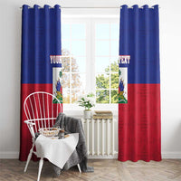 Custom Haiti Football Window Curtain Les Grenadiers 2026 Back to the World Cup - Wonder Print Shop
