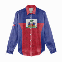 Custom Haiti Football Women Casual Shirt Les Grenadiers 2026 Back to the World Cup - Wonder Print Shop