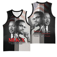 Martin Luther King And Malcolm X Basketball Jersey Two Minds One Movement - Wonder Print Shop