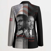 Martin Luther King And Malcolm X Blazer Two Minds One Movement - Wonder Print Shop