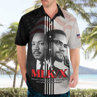 Martin Luther King And Malcolm X Hawaiian Shirt Two Minds One Movement - Wonder Print Shop