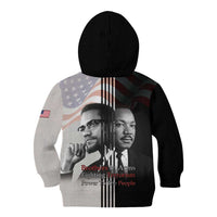 Martin Luther King And Malcolm X Kid Hoodie Two Minds One Movement - Wonder Print Shop