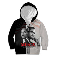 Martin Luther King And Malcolm X Kid Hoodie Two Minds One Movement - Wonder Print Shop