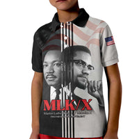 Martin Luther King And Malcolm X Kid Polo Shirt Two Minds One Movement - Wonder Print Shop