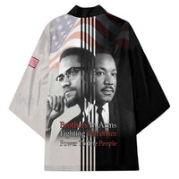 Martin Luther King And Malcolm X Kimono Two Minds One Movement - Wonder Print Shop