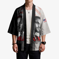 Martin Luther King And Malcolm X Kimono Two Minds One Movement - Wonder Print Shop