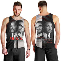 Martin Luther King And Malcolm X Men Tank Top Two Minds One Movement - Wonder Print Shop