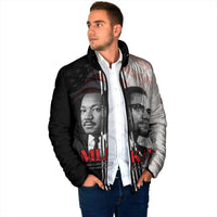 Martin Luther King And Malcolm X Padded Jacket Two Minds One Movement - Wonder Print Shop