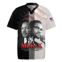 Martin Luther King And Malcolm X Rugby Jersey Two Minds One Movement - Wonder Print Shop