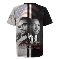 Martin Luther King And Malcolm X Rugby Jersey Two Minds One Movement - Wonder Print Shop