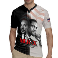 Martin Luther King And Malcolm X Rugby Jersey Two Minds One Movement - Wonder Print Shop