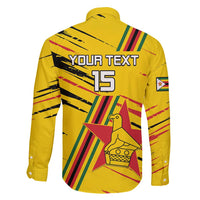 Custom Zimbabwe Football Family Matching Long Sleeve Bodycon Dress and Hawaiian Shirt Go Warriors