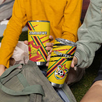 Custom Zimbabwe Football Tumbler Cup Go Warriors