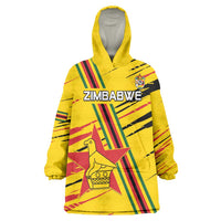 Custom Zimbabwe Football Wearable Blanket Hoodie Go Warriors