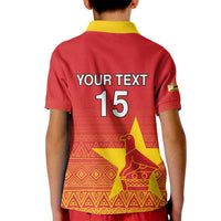 Custom Zimbabwe Cricket Kid Polo Shirt Go Chevrons