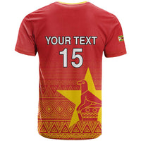Custom Zimbabwe Cricket T Shirt Go Chevrons
