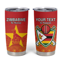 Custom Zimbabwe Cricket Tumbler Cup Go Chevrons
