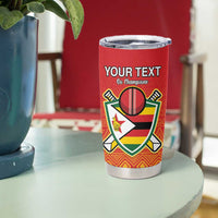 Custom Zimbabwe Cricket Tumbler Cup Go Chevrons