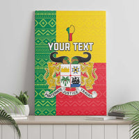 Personalised Benin Canvas Wall Art Coat Of Arms Flag Style