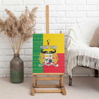 Personalised Benin Canvas Wall Art Coat Of Arms Flag Style