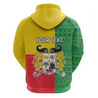 Personalised Benin Hoodie Coat Of Arms Flag Style