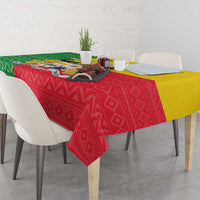Personalised Benin Tablecloth Coat Of Arms Flag Style