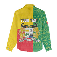 Personalised Benin Women Casual Shirt Coat Of Arms Flag Style