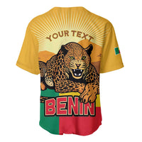Personalised Benin Leopard Baseball Jersey Stay True - Stay Wild