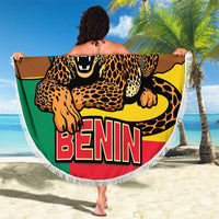 Personalised Benin Leopard Beach Blanket Stay True - Stay Wild