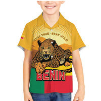 Personalised Benin Leopard Family Matching Mermaid Dress and Hawaiian Shirt Stay True - Stay Wild