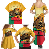 Personalised Benin Leopard Family Matching Summer Maxi Dress and Hawaiian Shirt Stay True - Stay Wild