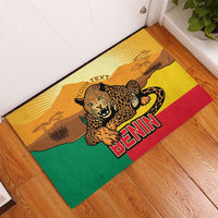 Personalised Benin Leopard Rubber Doormat Stay True - Stay Wild