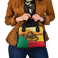 Personalised Benin Leopard Shoulder Handbag Stay True - Stay Wild