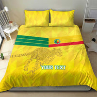 Custom Benin Football Bedding Set Go Cheetahs
