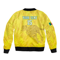Custom Benin Football Bomber Jacket Go Cheetahs