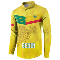 Custom Benin Football Button Sweatshirt Go Cheetahs