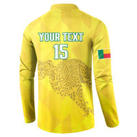 Custom Benin Football Button Sweatshirt Go Cheetahs
