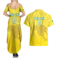 Custom Benin Football Couples Matching Summer Maxi Dress and Hawaiian Shirt Go Cheetahs