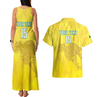 Custom Benin Football Couples Matching Tank Maxi Dress and Hawaiian Shirt Go Cheetahs