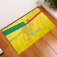 Custom Benin Football Rubber Doormat Go Cheetahs