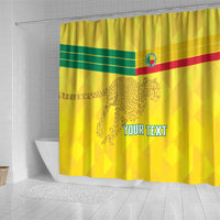Custom Benin Football Shower Curtain Go Cheetahs