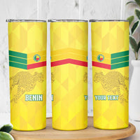 Custom Benin Football Skinny Tumbler Go Cheetahs