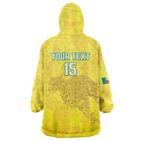 Custom Benin Football Wearable Blanket Hoodie Go Cheetahs