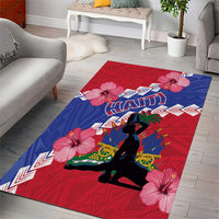 Haiti Area Rug Neg Maron Polynesian