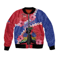 Haiti Bomber Jacket Neg Maron Polynesian
