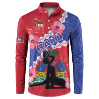 Haiti Button Sweatshirt Neg Maron Polynesian